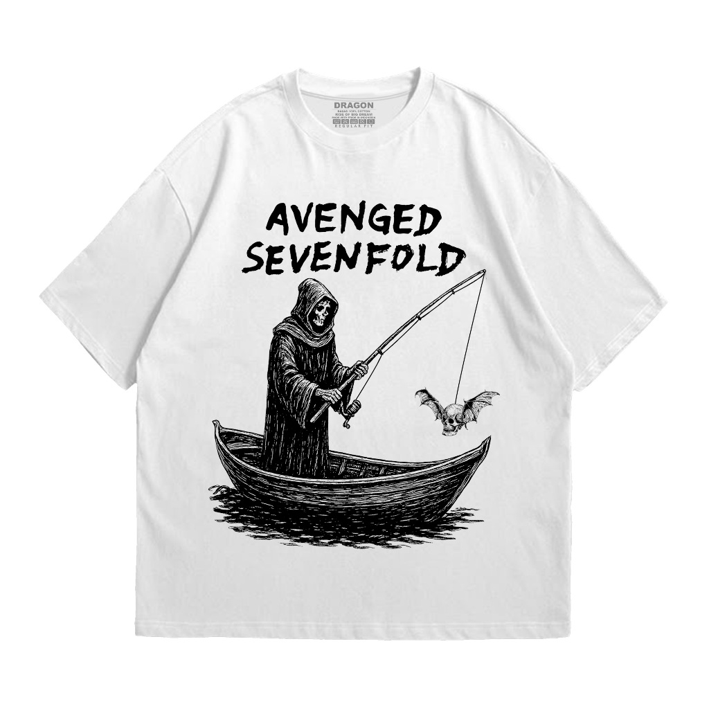 Dragon Clothing Kaos Band Metal Avenged Sevenfold Joran T-shirt Plesetan