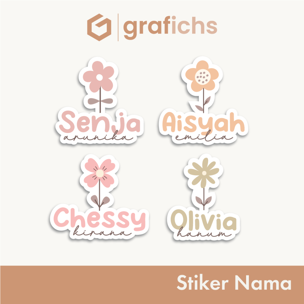 

[35-70 pcs] Stiker Nama Alat Tulis Sekolah GISS231-240 by Grafichs