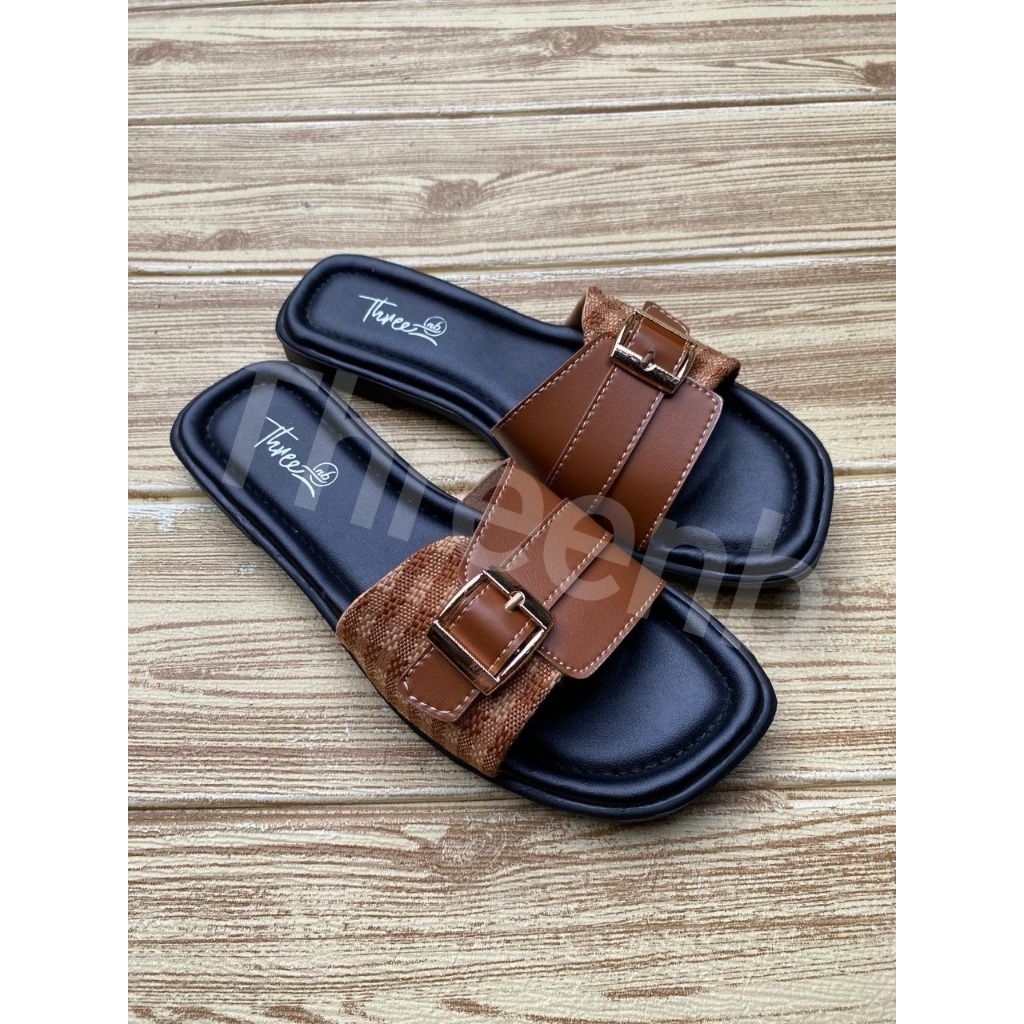 PROMO SANDAL SLOP WANITA MOTIF KAIN BAGOR//SANDAL WANITA//SANDAL SLOP WANITA