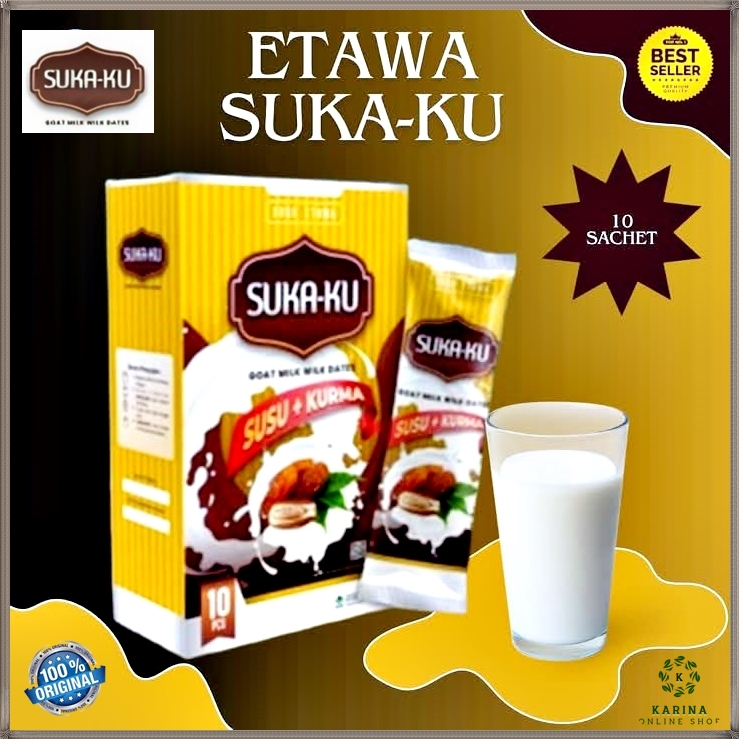 

Sukaku Susu Kambing Etawa Plus Kurma Isi 10 Sachet @20 gram