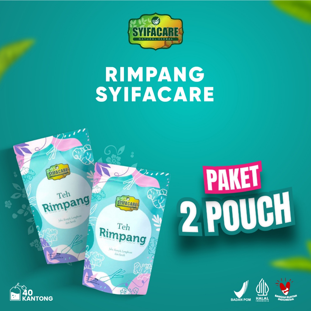 

Paket 2 PCS Teh Rimpang Syifacare 40gr Teh Harbal Peluntur Lemak Detox Tubuh JSR