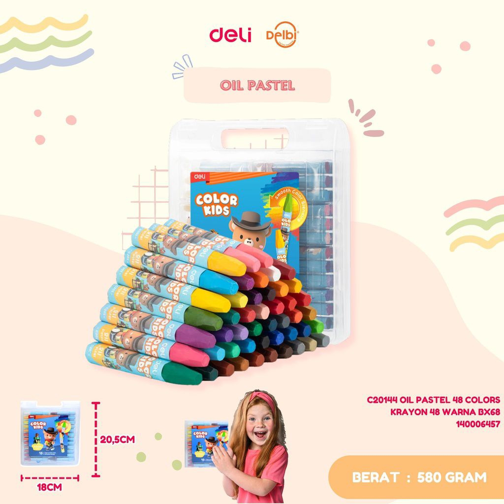 

C20144 OIL PASTEL 48 COLORS KRAYON 48 WARNA BX6