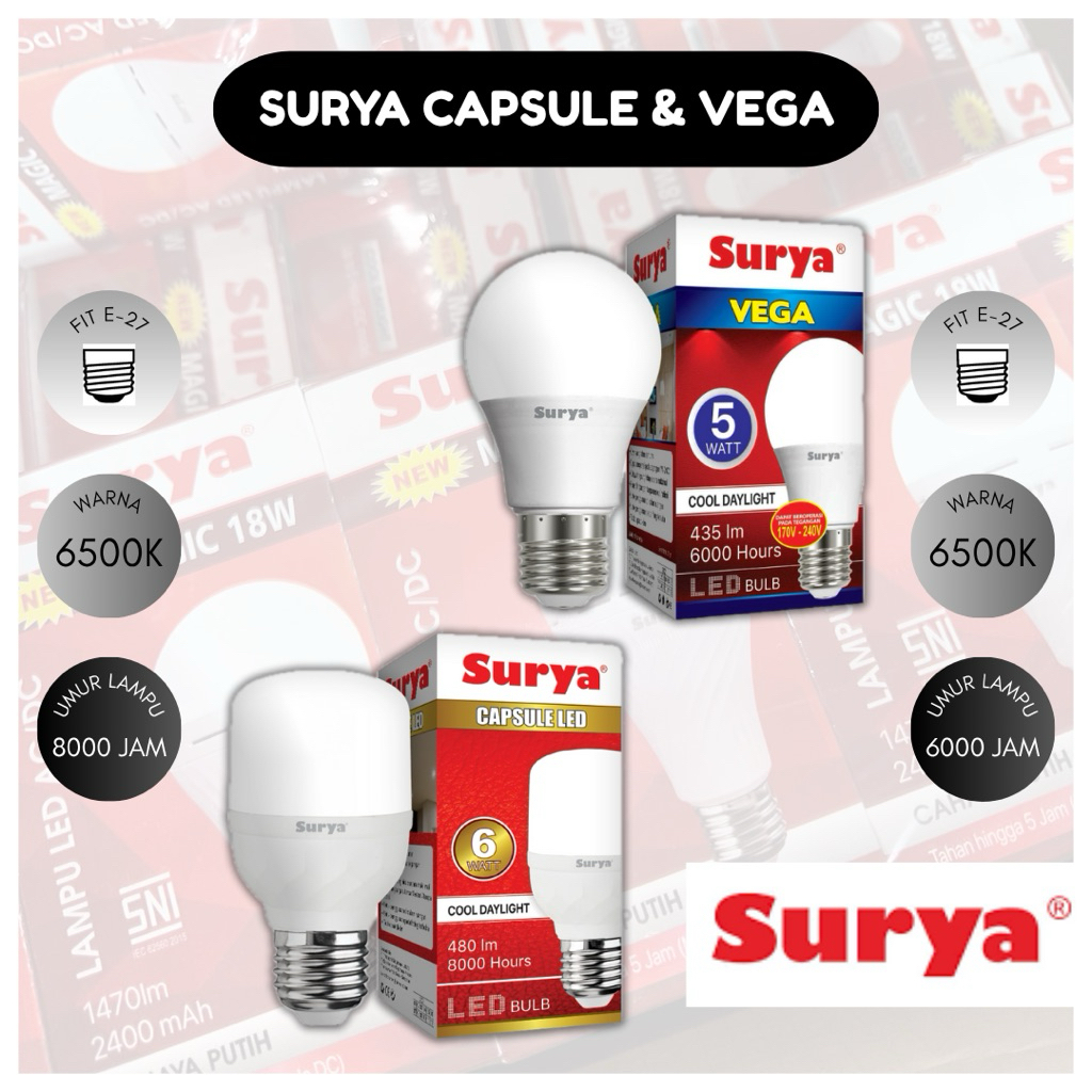 Lampu LED Surya Vega Surya Capsule