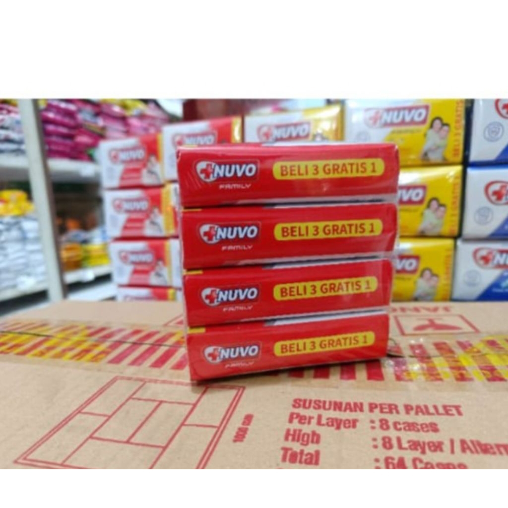 NUVO sabun batang 100gr (banded) beli 3 gratis 1 (4 x 100g)