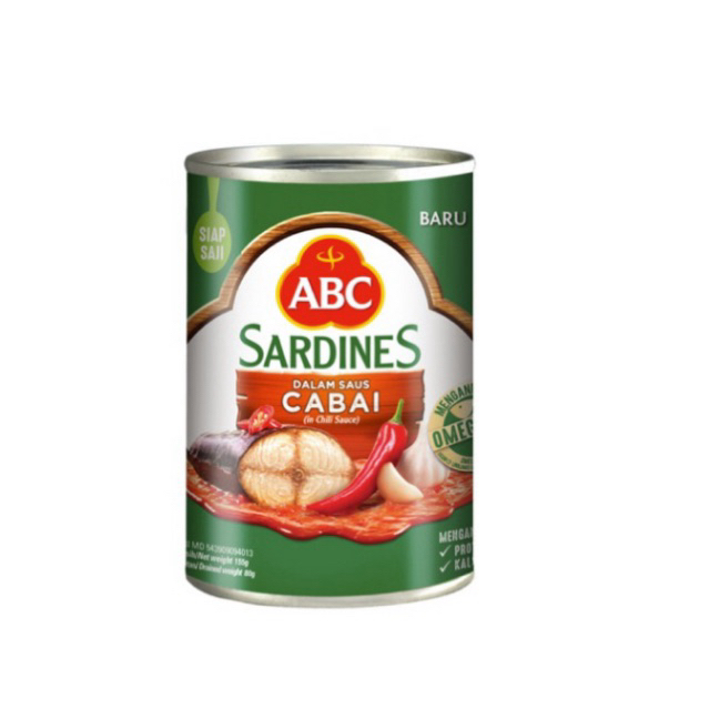 

ABC Sarden Saus Cabai 155g - ABC Sarden Saus Cabai 425g