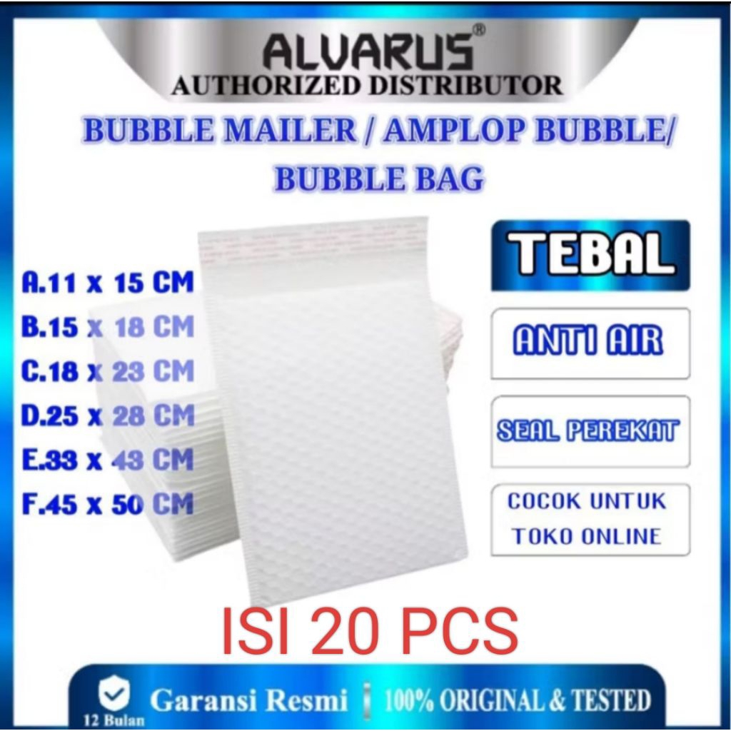 

Bubble mailer / Amplop Bubble - Bubble Bag / Amplop Bubble Tebal ALVARUS
