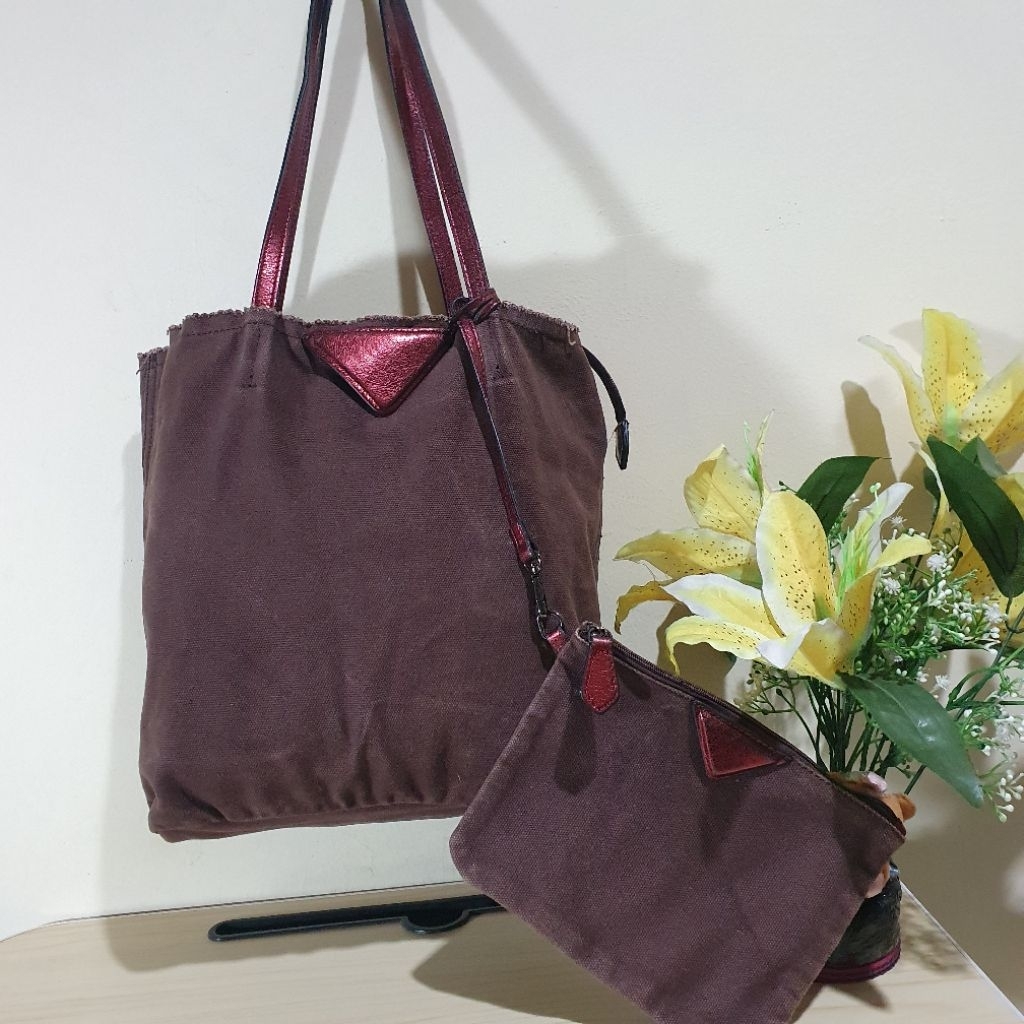 Tas bahu shoulder bag Emma Shopper Avec moto Preloved