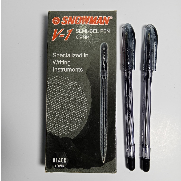 

Ballpoint / Pen / Pulpen / Bolpen SNOWMAN V-1 Semi Gel Pen 0.7mm