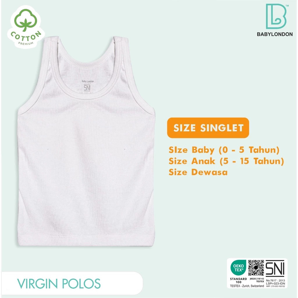 SINGLET BABY LONDON COTTON