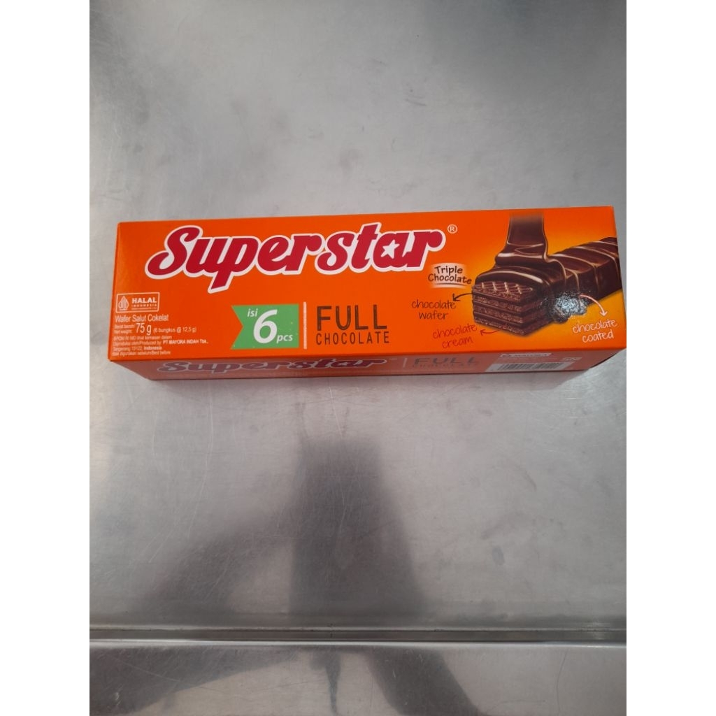 

Superstar Wafer Triple Chocolate 75g