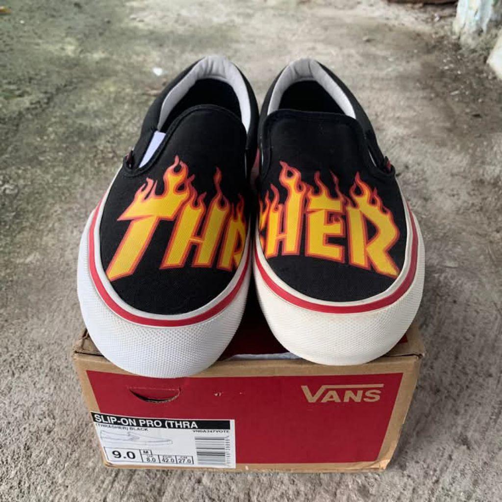 VANS SLIP ON X THRASHER ORIGINAL RESMI