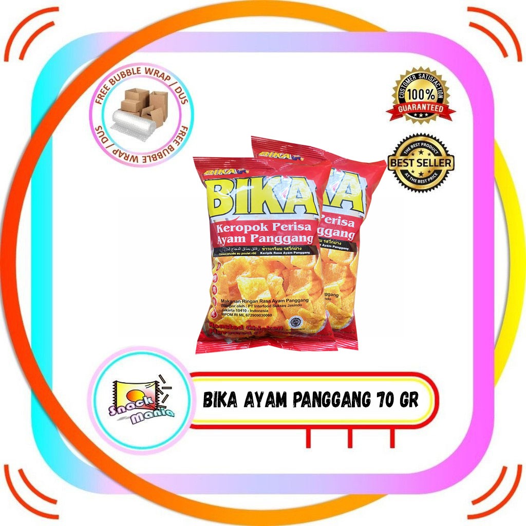 

BIKA Keropok Perisa Ayam Panggang ~ 70 gr Roasted Chicken Flavoured Crackers