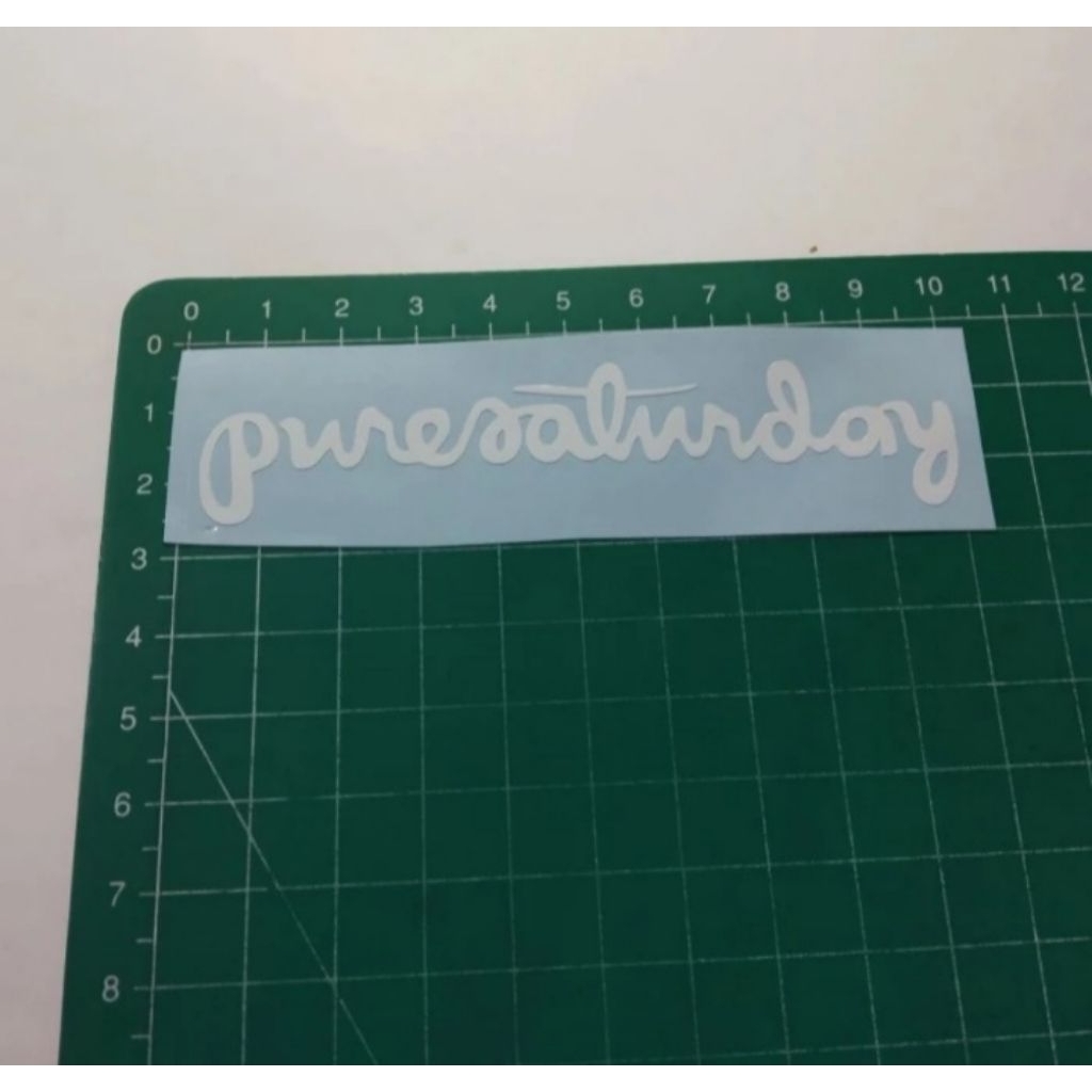 

stiker cutting pure saturday