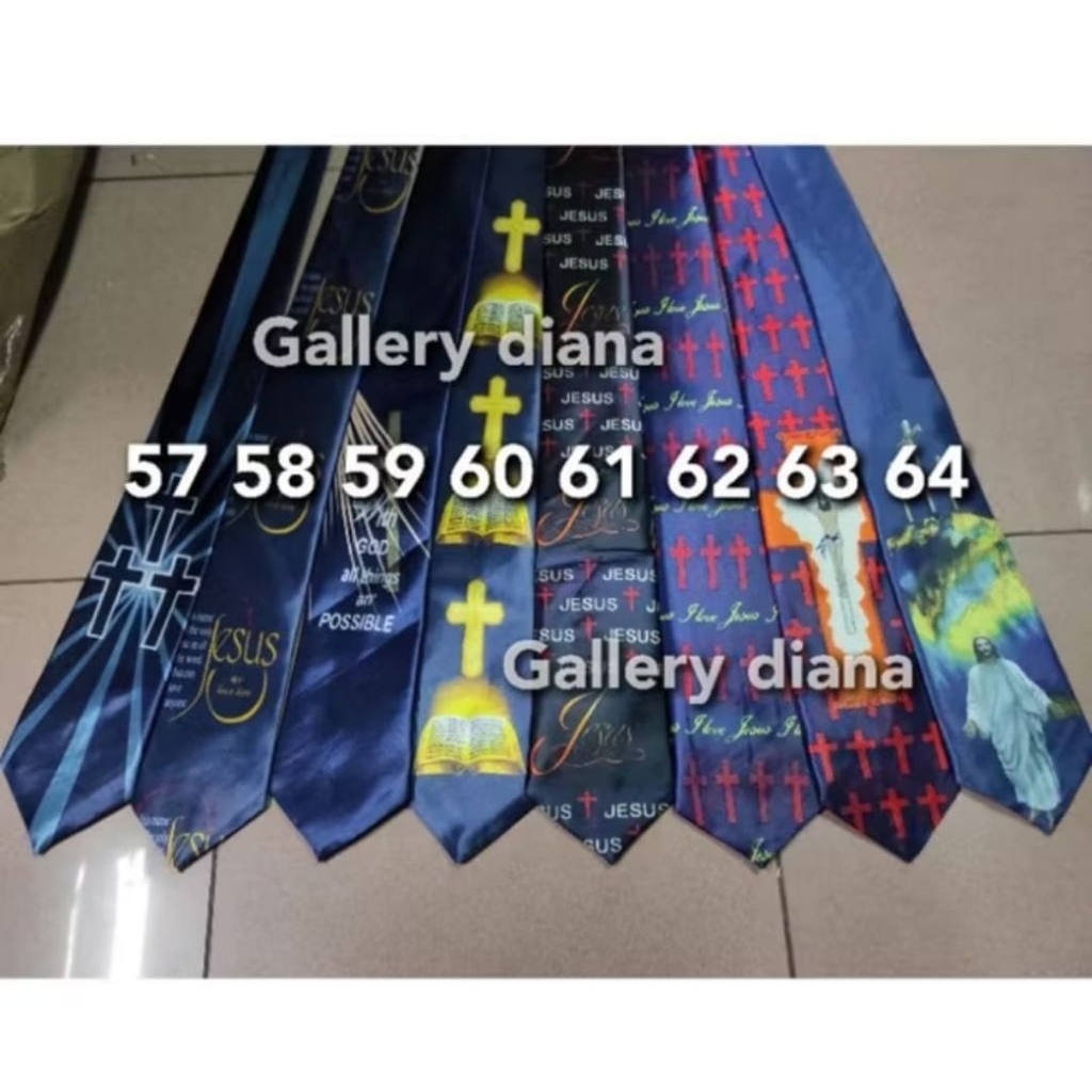 Dasi Panjang Pria Dasi Rohani Dasi Salib Banyak Motif