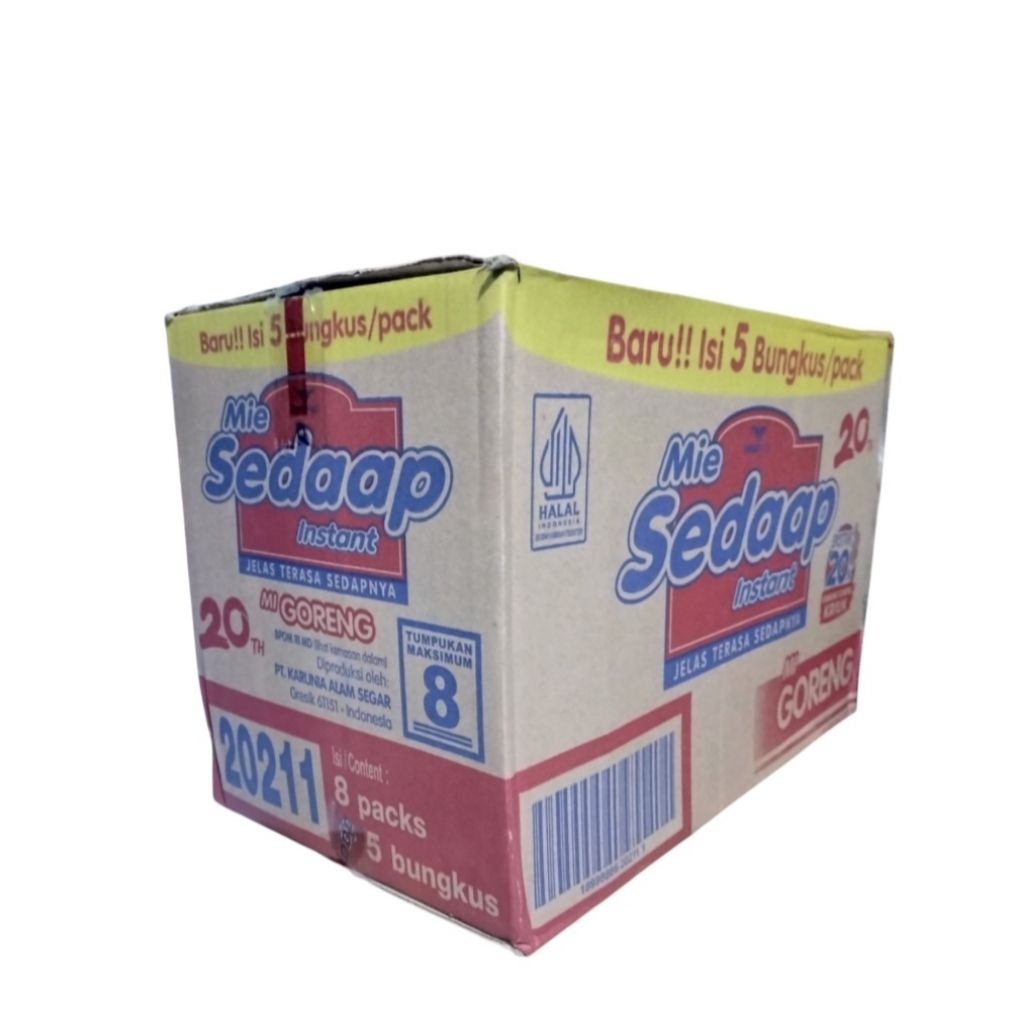 

Sedap Mie Instan Goreng 1pck Isi5x91g (1karton Isi 8Pck)
