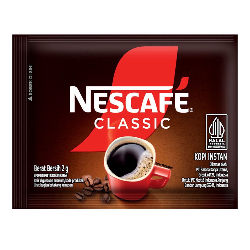 

Kopi instan kopi sachet klasik classic 2gr isi 10