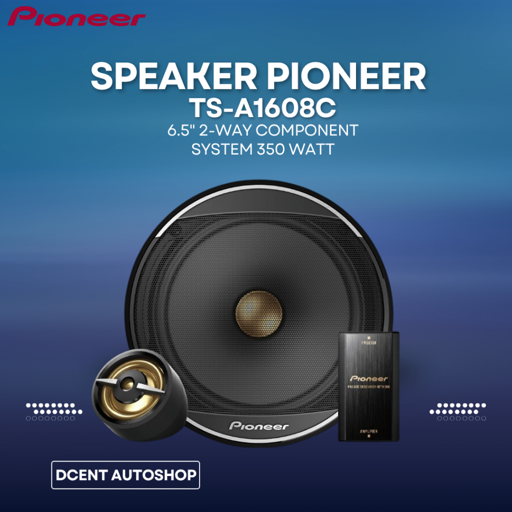 Speaker Component Mobil - Speaker Pioneer TS-A1608C - 6.5 Inch 2-Way Component System 350 Watt - Spe