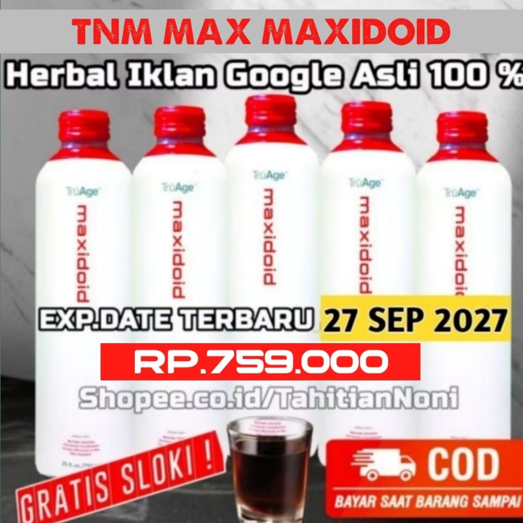 

Promo Termurah TNM Max Herbal Iklan Google Asli 100% Jantung Stroke TND Syaraf Kejepit Prostat TNC Batu tmax Empedu Diabetes Kanker Kista Miom Hipertensi Asma Batu Empedu Autis Kolesterol Asam Urat Maxidoid DLL