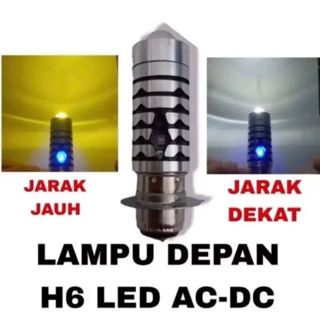LED UTAMA MOTOR BEBEK MATIC H6 LASER/BOLAM LAMPU UTAMA MOTOR BEBEK MATIC H6 LASER/LAMPU LED MOTOR DE
