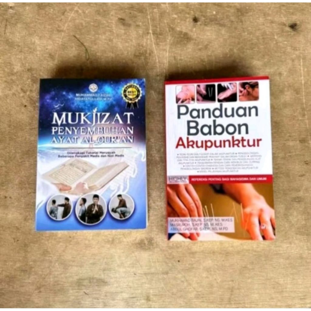 Paket 2 Buku Mukjizat Penyembuhan Ayat Alquran Dan Panduan Babon Akunpuntur