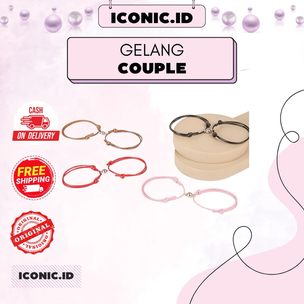 Iconic.id-Gelang Magnet Couple / Gelang Couple / Gelang Magnet / Gelang Couple Magnet