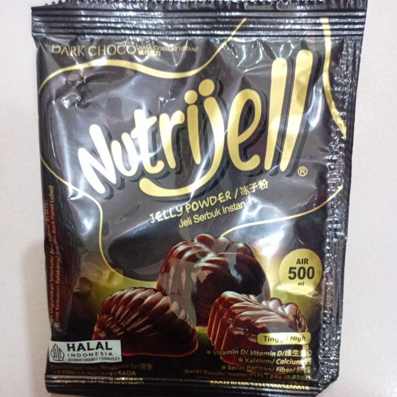 

Nutrijell Ekonomis Jelly Powder Kemasan Sachet Rasa Dark Choco 24gr