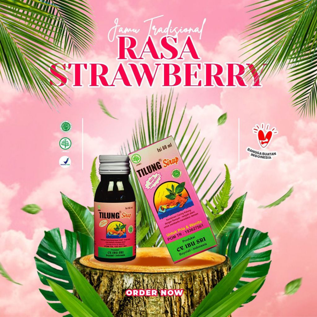 

TILUNG Sirup rasa Strawberry