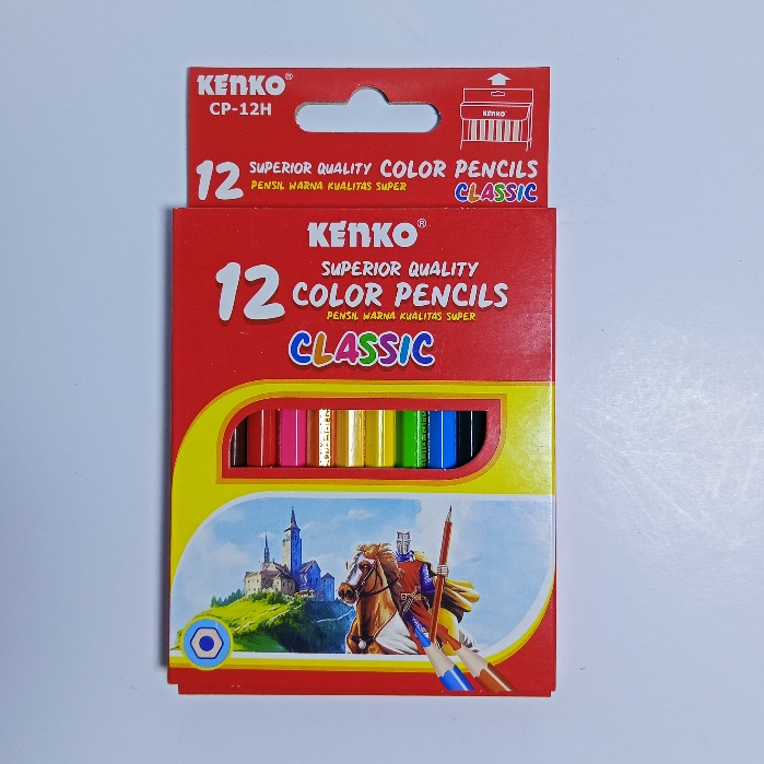 

Pewarna / Pensil Warna Kenko / Pulas Classic 12 Warna Pendek