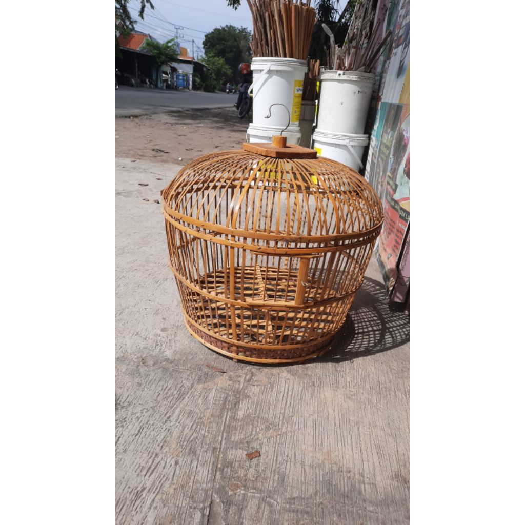 sangkar puter ruji kayu kecil