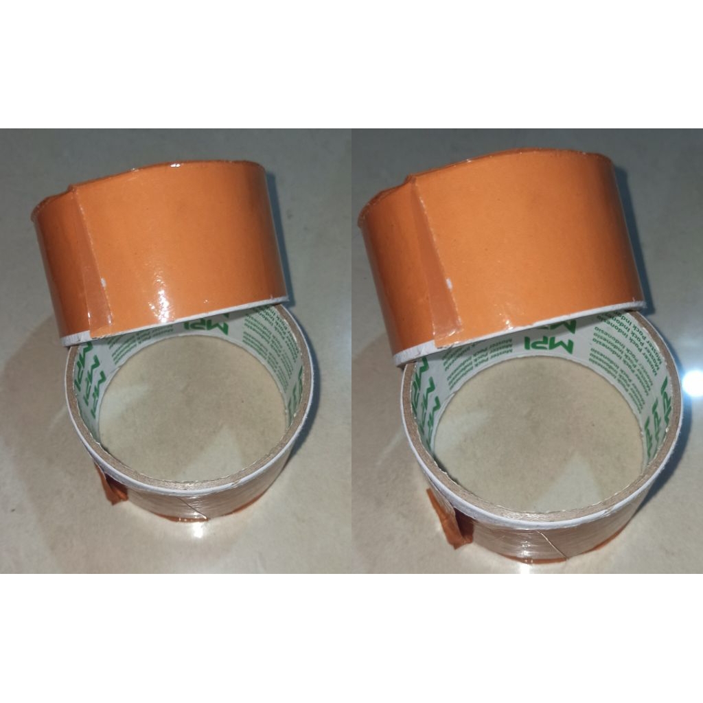 

Roll bekas lakban/ lingkaran lakban bekas untuk kreasi/ packing