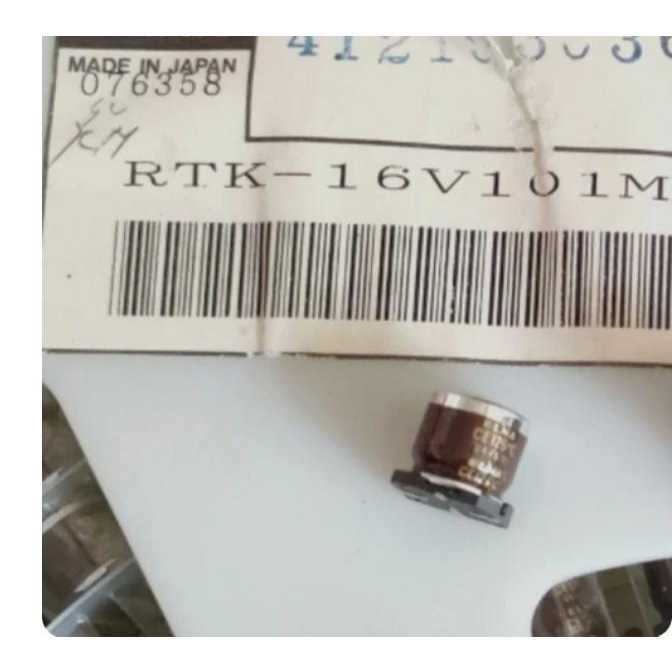 RF5464 elco elko 100uf 16v 100 uf 16volt 16 volt elna jepang japan asli smd by PCM LTC GLODOK