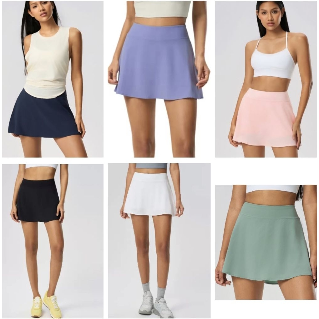 CECILIA SKORT Bawahan rok olahraga wanita tennis golf workout gym pilates senam