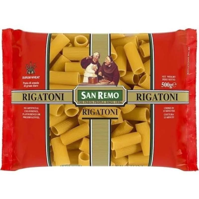 

San Remo Pasta Rigatoni - Makanan Instan Pasta Degan Rasa Otentik Berat 500 gr