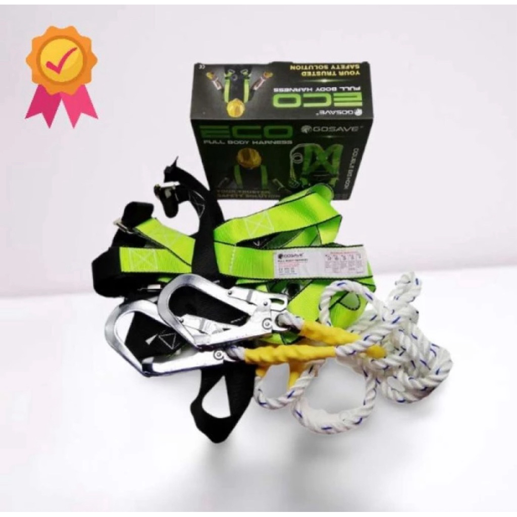 safety body harness GOSAVE double hook besar, Full body harness GOSAVE DOUBLE HOOK