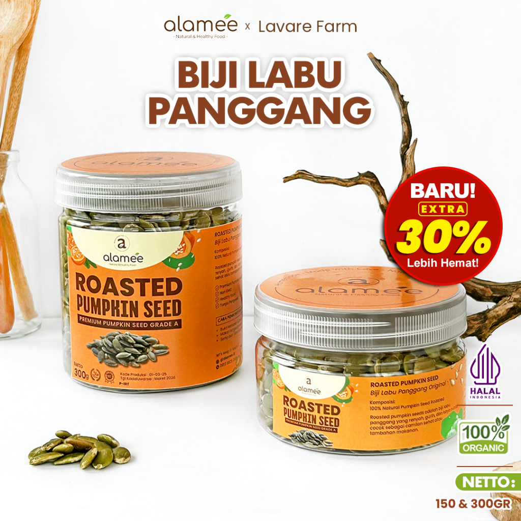 

ALAMEE Pumpkin Seed Biji Labu Panggang Roasted Seeds Oven BUMA