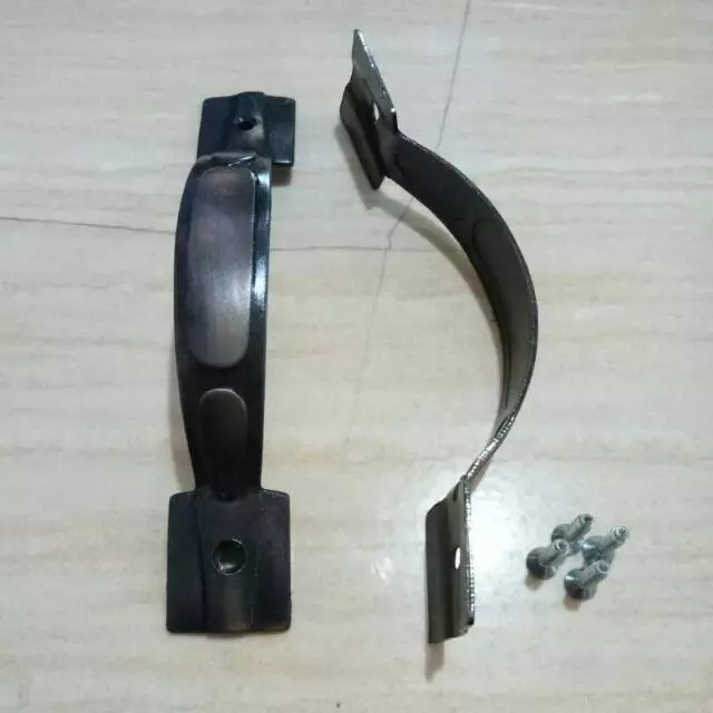 Tarikan laci meja plat padat coklat 12cm 1PCS tarikan lemari pegangan handle pintu lemari laci meja