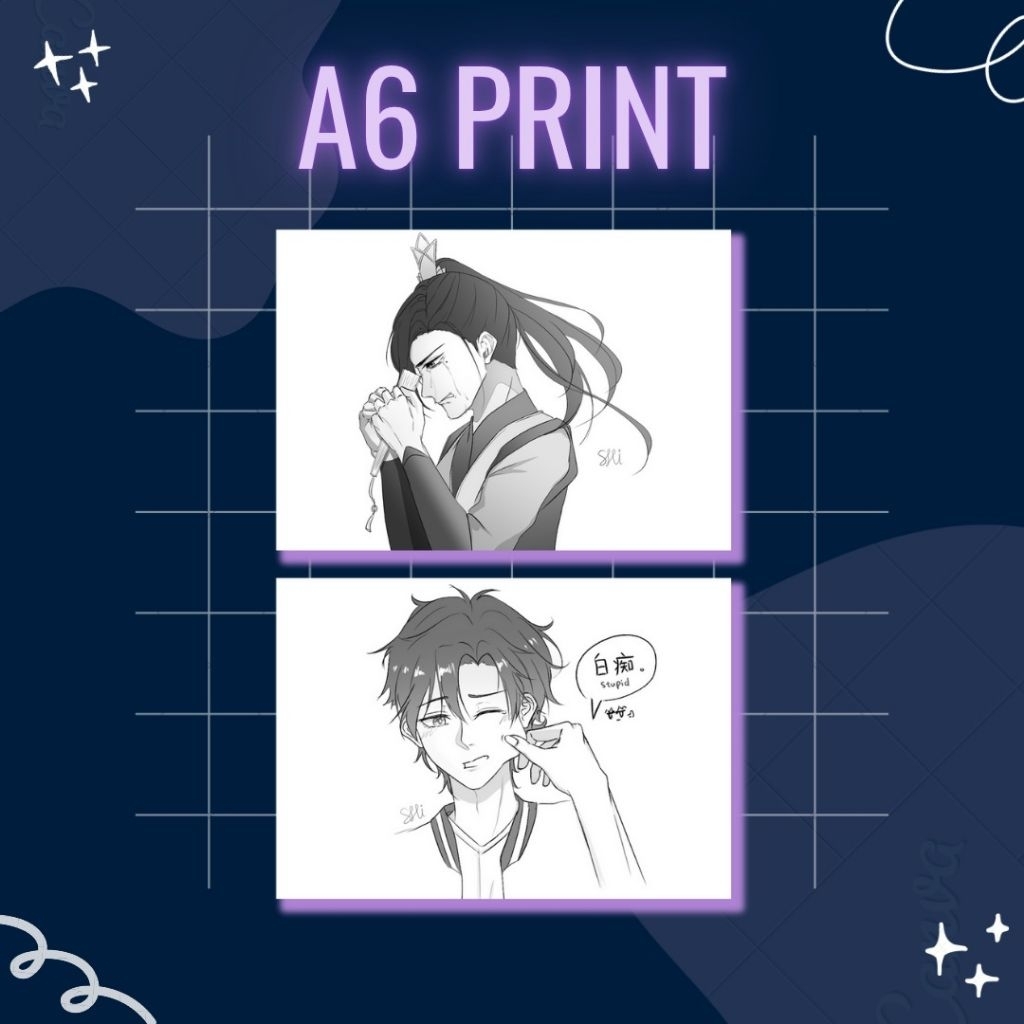 Link Click & SVSSS A6 print || Shiguang Dailiren || Scum Villain's Self Saving System || Cheng Xiaos