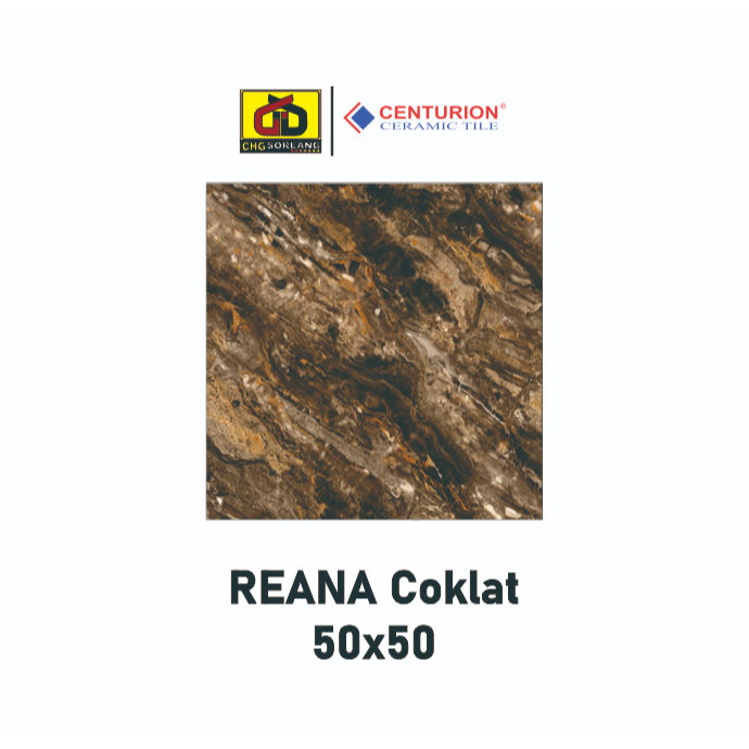 KERAMIK LANTAI 50X50 CORAK MARMER KILAP REANA