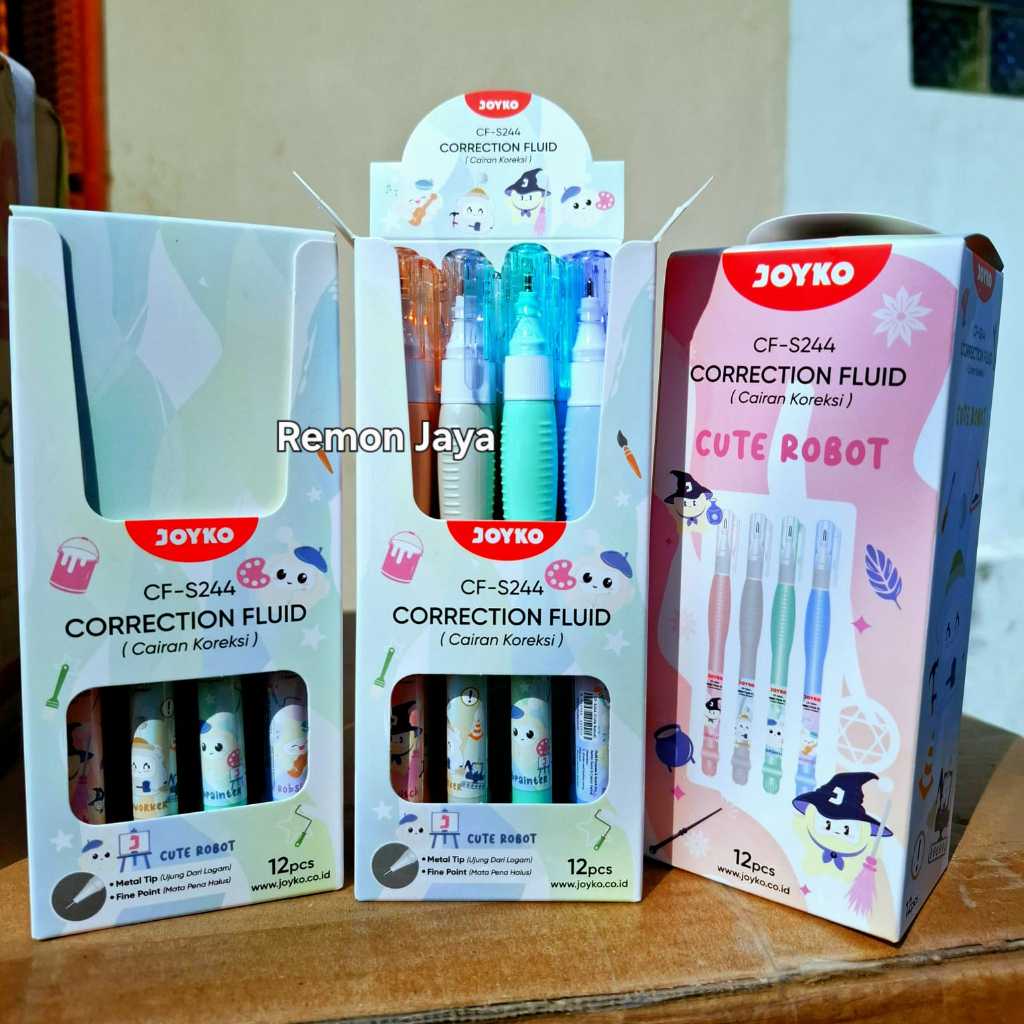 

Joyko CF-S244 Correction Fluid (Cairan Koreksi) isi 12pcs)