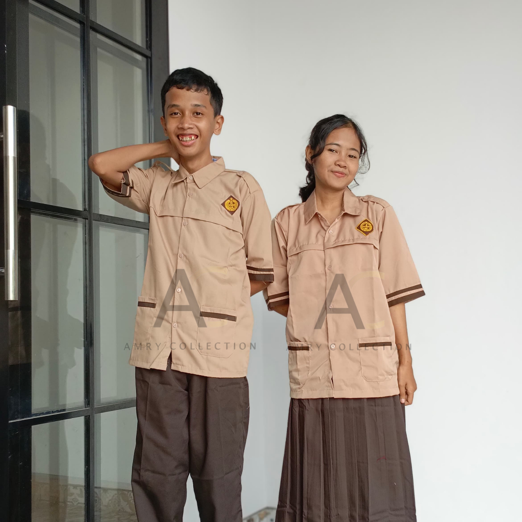 Seragam Pramuka SD Baju Pramuka Siaga Lengan Pendek Seragam Sekolah By.Amrycollection (GS)