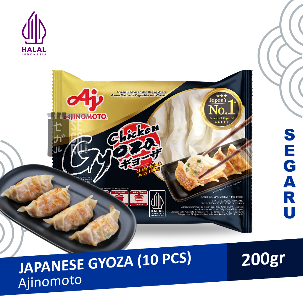 

Japanese Gyoza Ajinomoto Premium Quality Halal Isi 10 pcs 200 gram