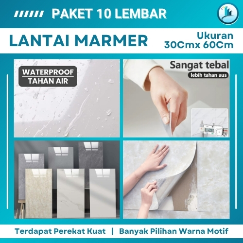 JUAL [COD] Wallpaper Stiker Lemari Marbel Vinyl Sticker Lantai Marbel Granit Dinding Motif Marmer