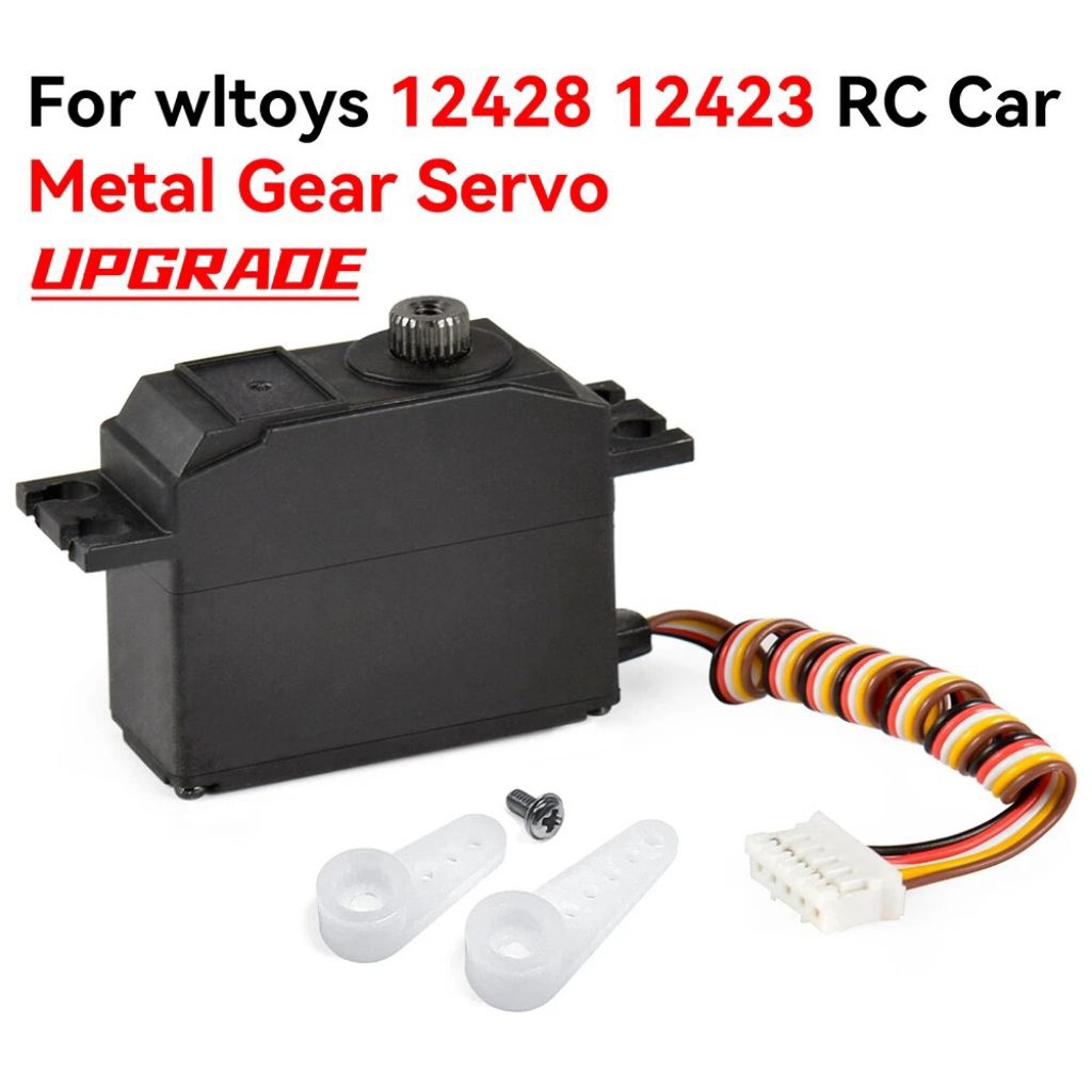 Wltoys Upgraded 25g Metal Gear Servo for Wltoys 12428 12423 RC Desert Truck Short Course Car