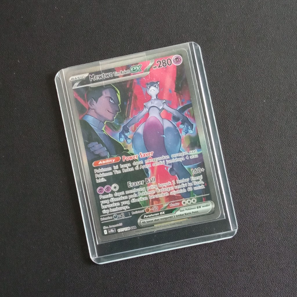Mewtwo Tim Roket EX SAR sv10s Kehadiran Juara Pokemon TCG Indonesia
