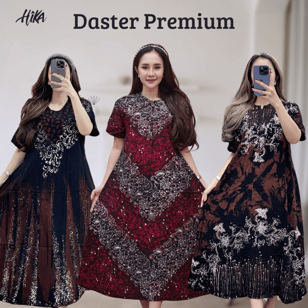 Daster Kekinian Terbaru Rayon Premium Batik Pekalongan Asli Wanita Bumil Busui Remaja LD 110