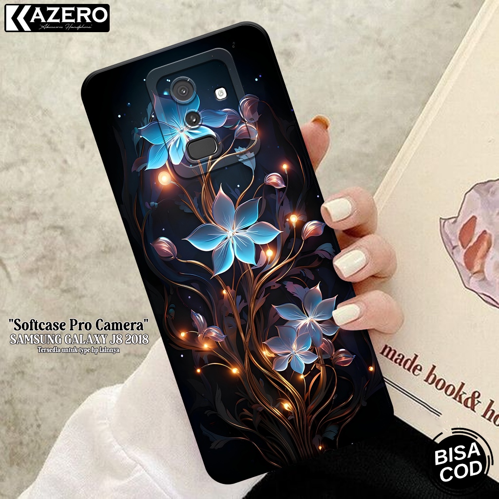 Case Hp Samsung Galaxy J8 2018 - Case Bunga - Softcase Samsung J8 2018 Terbaru - Casing Samsung J8 2