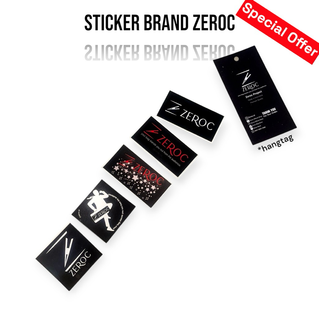 

Zeroc - Sticker Brand Paket Stiker Aesthetic Terbatas Limited Edition Untuk Helm Motor Laptop Hp Tumblr Anti Air Waterproof