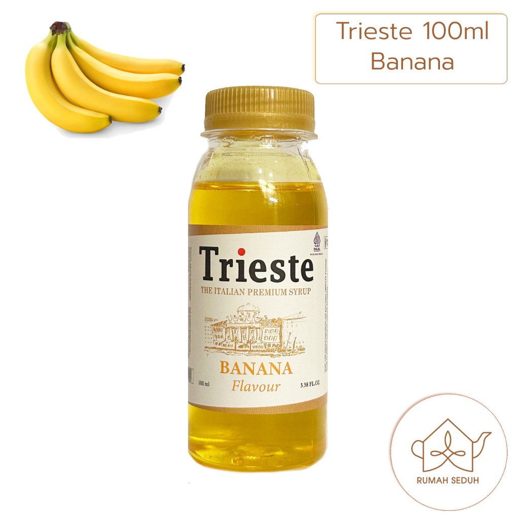 

100mL Sirup Banana merk Trieste - Banana Italian Premium Syrup - Pisang
