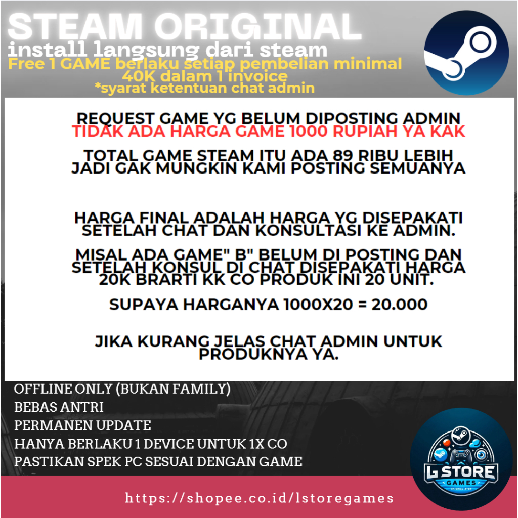 Request PC GAME Sharing Games