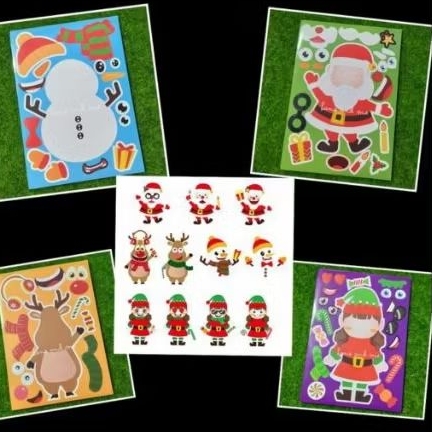 

Sticker Stiker Bongkar Pasang Natal